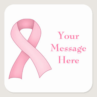 Pink Awareness Ribbon Stickers 0002