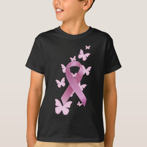 Pink Awareness Ribbon T_Shirt