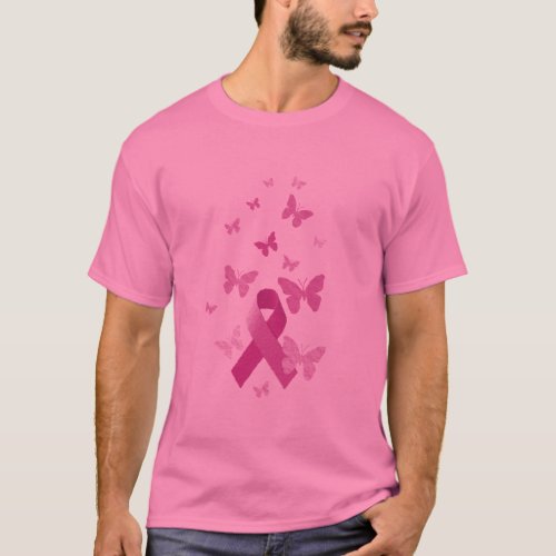 Pink Awareness Ribbon T_Shirt