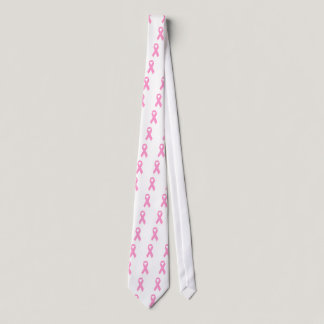 Pink Awareness Ribbon Tie