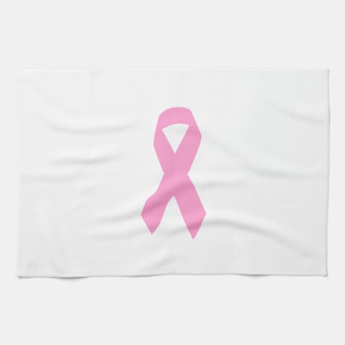 Pink Awareness Ribbon Towel