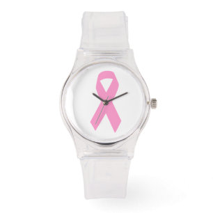 Pink Awareness Ribbon Watch