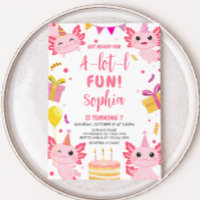 Pink Axolotl Alotl Birthday Party