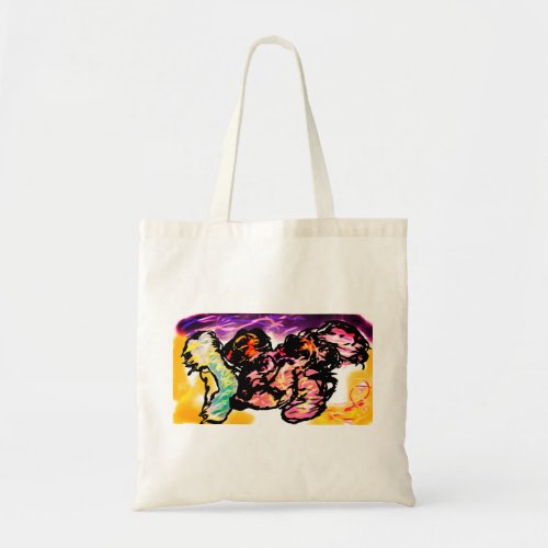 Pink axolotl Gem  Tote Bag