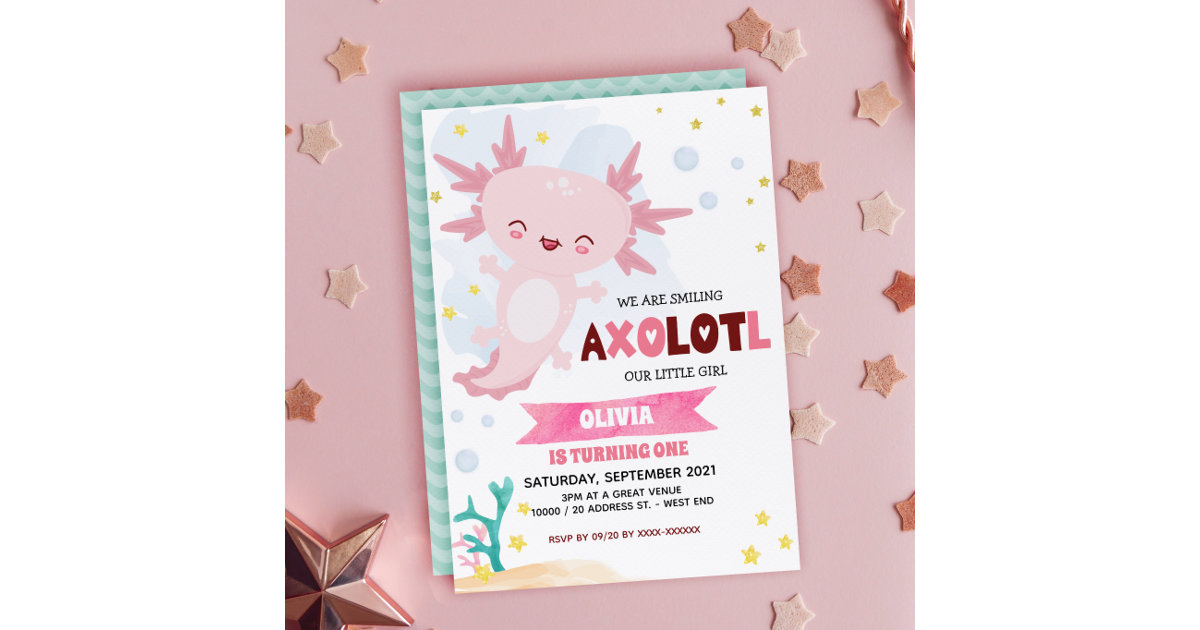 Axolotl Party Supplies, Valentines Day Party Printables, Party