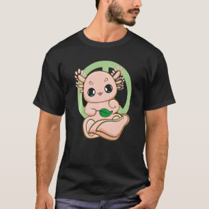Pink Axolotl Pet For Environmentalist And Earth Da T-Shirt
