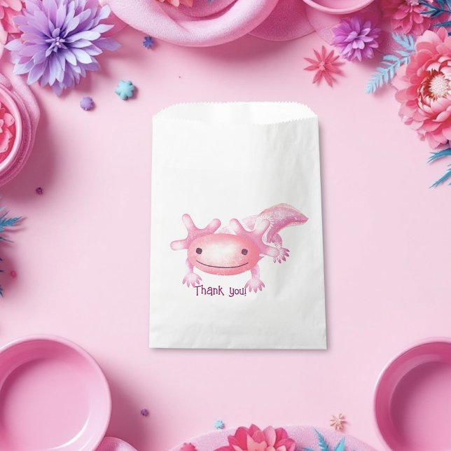 Pink Axolotls  Favor Bag (Creator Uploaded)