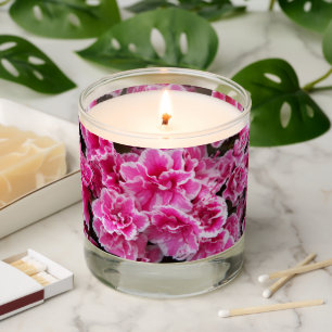 Pink Azalea Blooms Floral Scented Candle