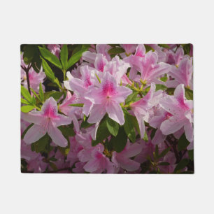 Pink Azalea Bush Spring Floral Doormat