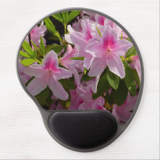 Pink Azalea Bush Spring Floral Gel Mouse Pad