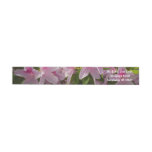Pink Azalea Bush Spring Floral Wrap Around Label