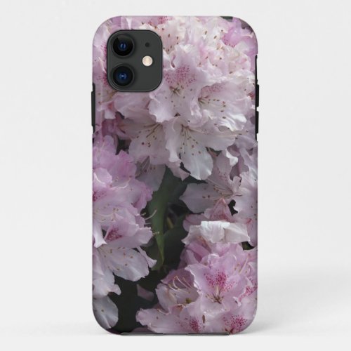 Pink Azaleas Rhododendron Garden Flowers iPhone 11 Case