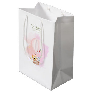 Pink Baby Animal Safari Soaring High Medium Gift Bag