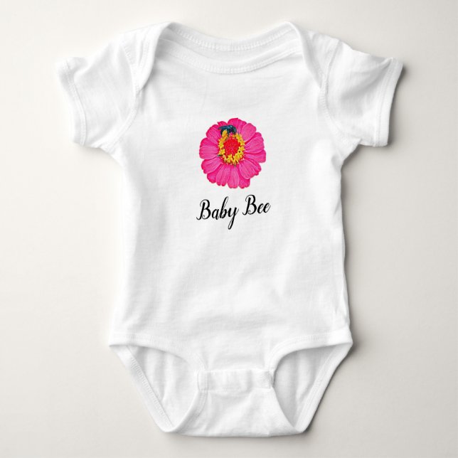 Pink Baby Bee Bodysuit (Front)