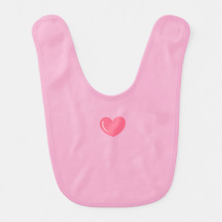 Pink baby bib