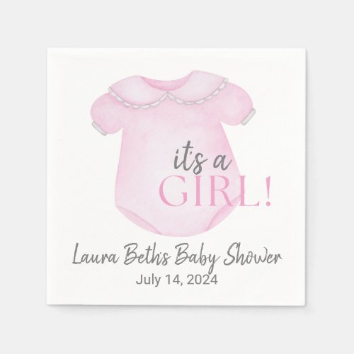 Pink Baby Bubble Paper Napkin