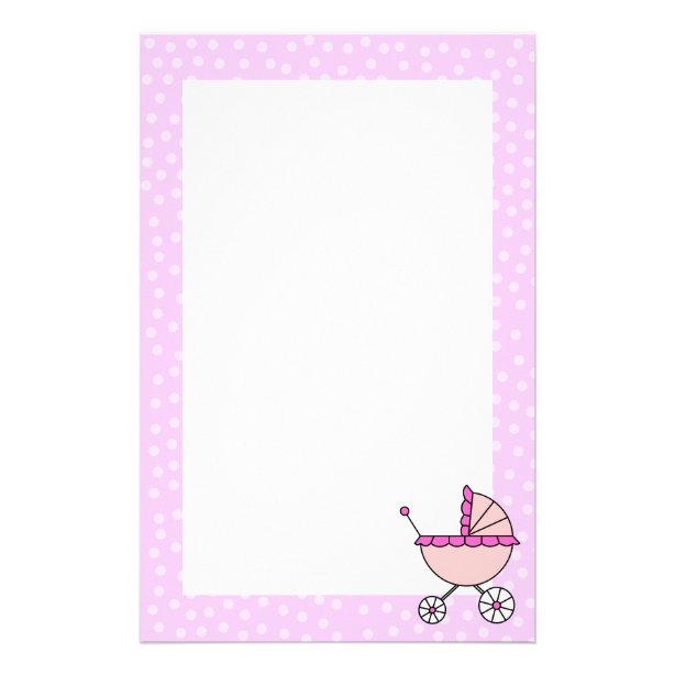 Baby Girl Stationery Paper | Zazzle