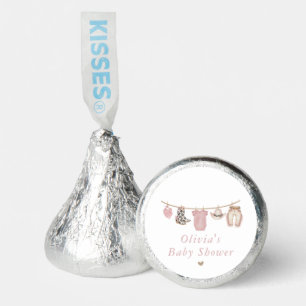 Pink Baby Clothesline Little Cowgirl Baby Shower Hershey®'s Kisses®