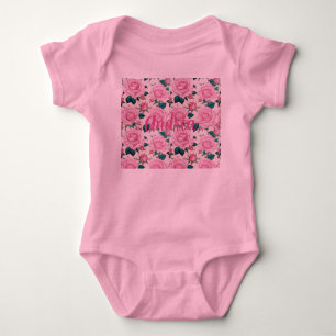 Pink Baby Custom Name Bodysuit