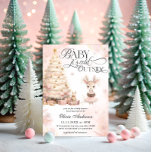 Pink Baby Deer Baby it's Cold Outside Baby Shower Invitation<br><div class="desc">The Pink Baby Deer Baby it's Cold Outside Baby Shower Invitation is the perfect blend of winter magic and soft elegance, creating an enchanting and heartwarming design. At the center is an adorable baby deer, delicately illustrated in a blush pink palette that adds warmth to the winter theme. The baby...</div>