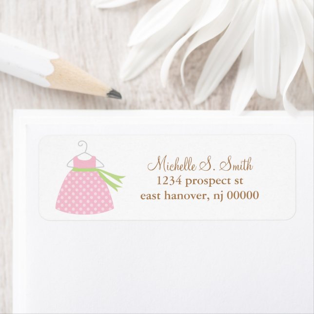 Pink Baby Dress Label (Insitu)