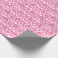 Baby Shower Glitter Girl Black Pink Rose Gold Feet Wrapping Paper