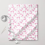 Pink Baby Footprint Pattern Fabric