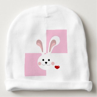 Pink Baby Girl Bunny Hat