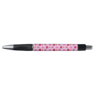 Pink Baby Girl Butterflies and Flowers Patterned Pen