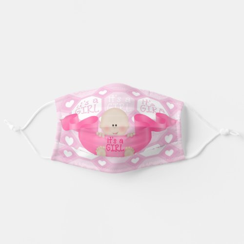 Pink Baby Girl Face Mask