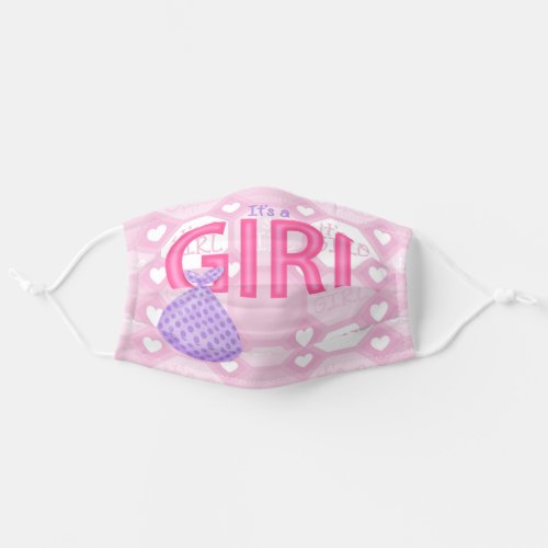 Pink Baby Girl Face Mask