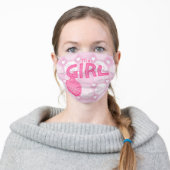 Pink Baby Girl Face Mask (Worn)