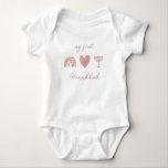 Pink Baby Girl First Hanukkah  Baby Bodysuit<br><div class="desc">Pink Baby Girl First Hanukkah Baby Bodysuit</div>