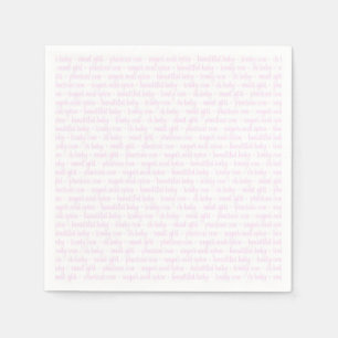 Pink Baby Girl Napkins