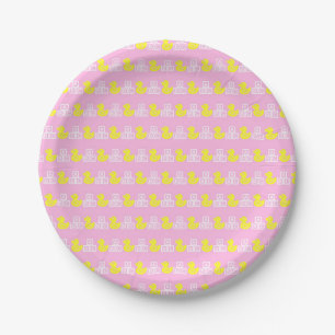 Pink Baby Girl Paper Plates