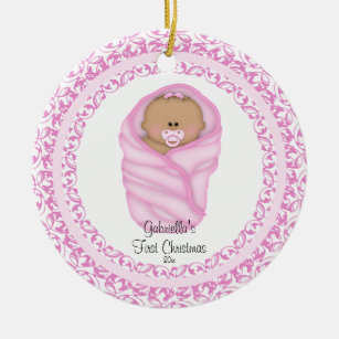 african american baby first christmas ornaments