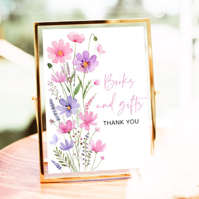 Pink Baby in Bloom Wildflower Books and Gifts Sign (Creator Uploaded)