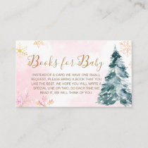 Pink Baby It's Cold Outside Books for Baby Enclosure Card