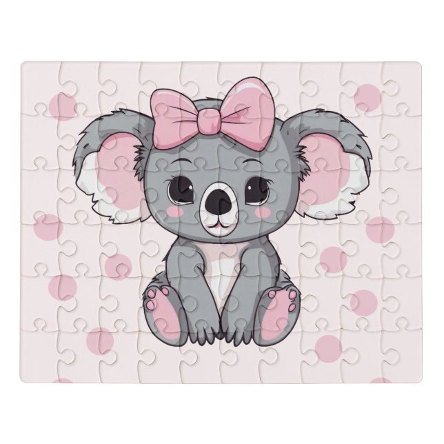 Pink Baby Koala Bear Jigsaw Puzzle (Puzzle Horizontal)