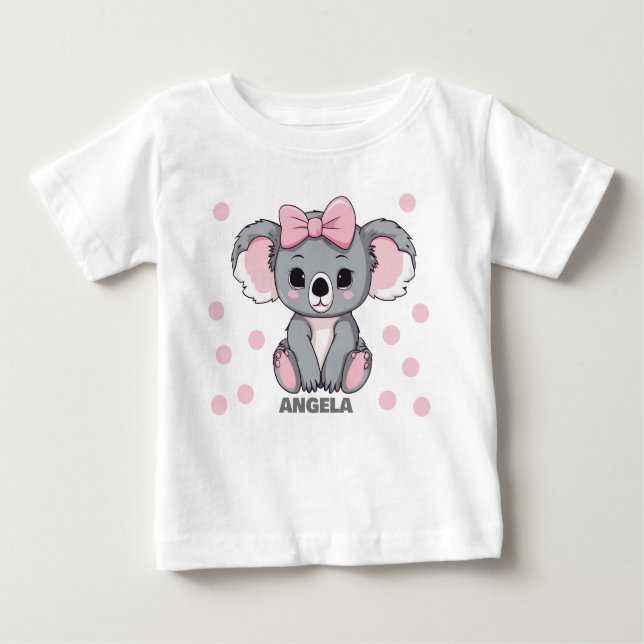 Pink Baby Koala Bear T-Shirt (Front)