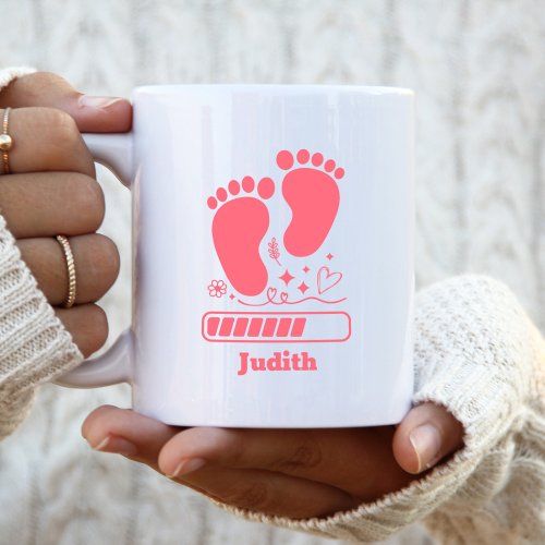 Pink Baby Loading Coffee Mug