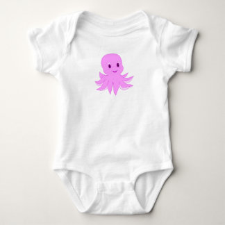 pink baby octopus dummy bodysuit