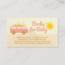 Pink Baby on board Books for Baby Card 