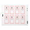 Pink Baby Owl on Book Gift Bookplate Label