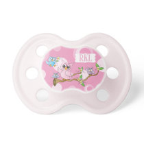 Pink Baby Owl Pacifier