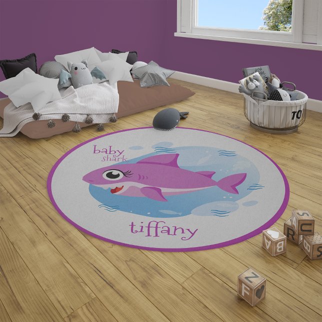 Pink Baby Shark Rug (Creator Uploaded)