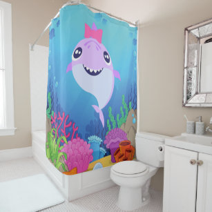 Baby Shark Bathroom Decor Pink  Shark bathroom decor, Shark bathroom,  Bathroom decor