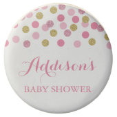 Pink Baby Shower Chocolate Covered Oreo Cookie (Front)