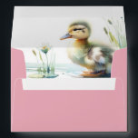 Pink Baby Shower Envelopes Cute Duckling<br><div class="desc">Immerse yourself in a world of whimsy and grace with our delightful pink baby shower envelopes, exclusively crafted by Do Tell A Belle. Each envelope is beautifully enhanced with the words 'Baby Shower' in elegant white script, set against a soft pink backdrop for a heartwarming first impression. As guests open...</div>