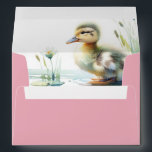 Pink Baby Shower Envelopes Cute Duckling<br><div class="desc">Immerse yourself in a world of whimsy and grace with our delightful pink baby shower envelopes, exclusively crafted by Do Tell A Belle. Each envelope is beautifully enhanced with the words 'Baby Shower' in elegant white script, set against a soft pink backdrop for a heartwarming first impression. As guests open...</div>